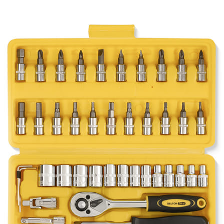 ชุดบ็อกซ์ DELTON รุ่น DKT-46PCS 1/4 นิ้ว แพ็ก 46 ชิ้น_6